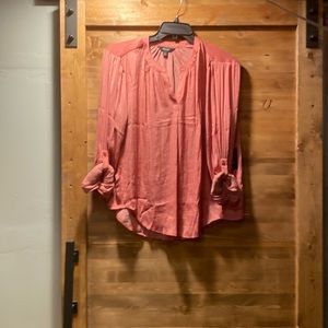 Women’s peach blouse, size large